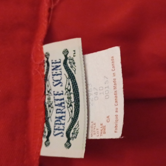 4/$80 Long Red Pencil Skirt - Size 10 - Picture 5 of 6